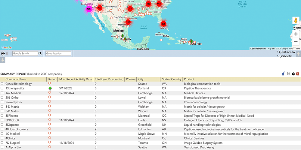A sample screenshot of one of VitalGrid's map views.